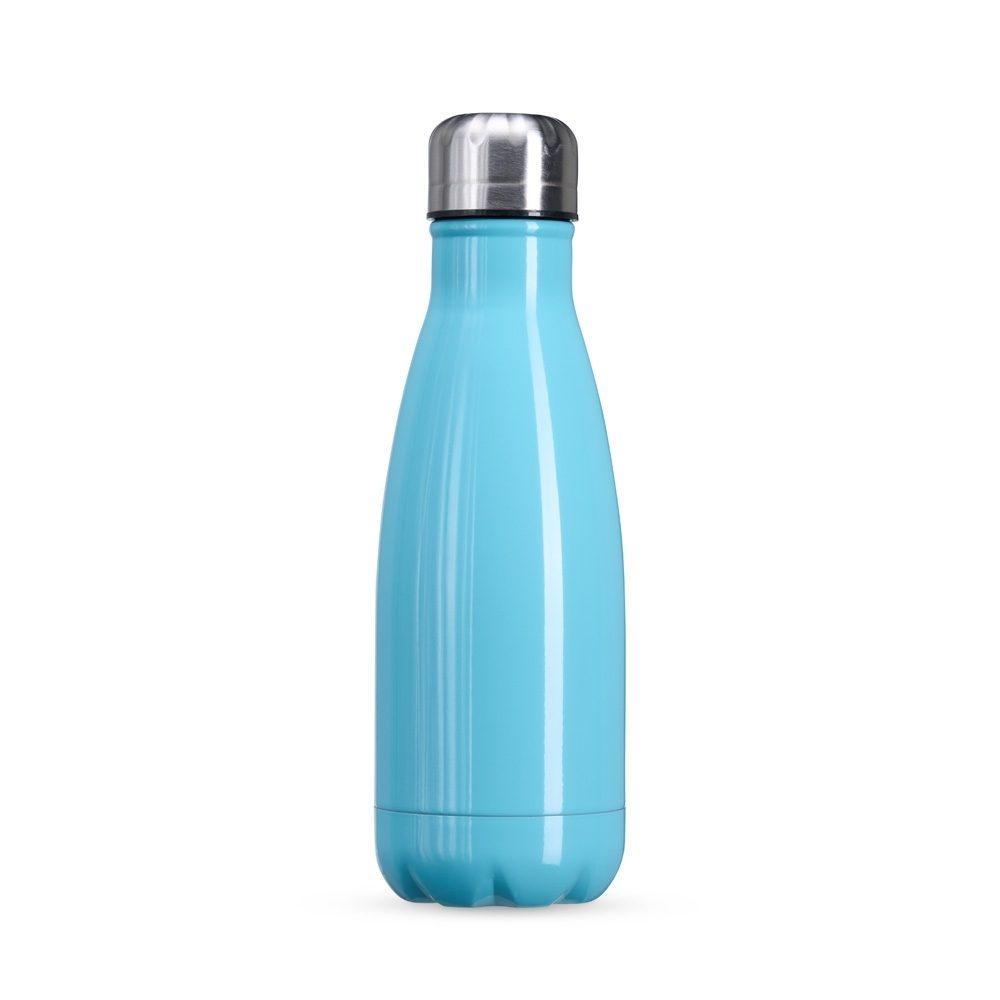 Garrafa Inox 540ml GA1744 na cor Azul claro, brinde personalizado Sky Brindes