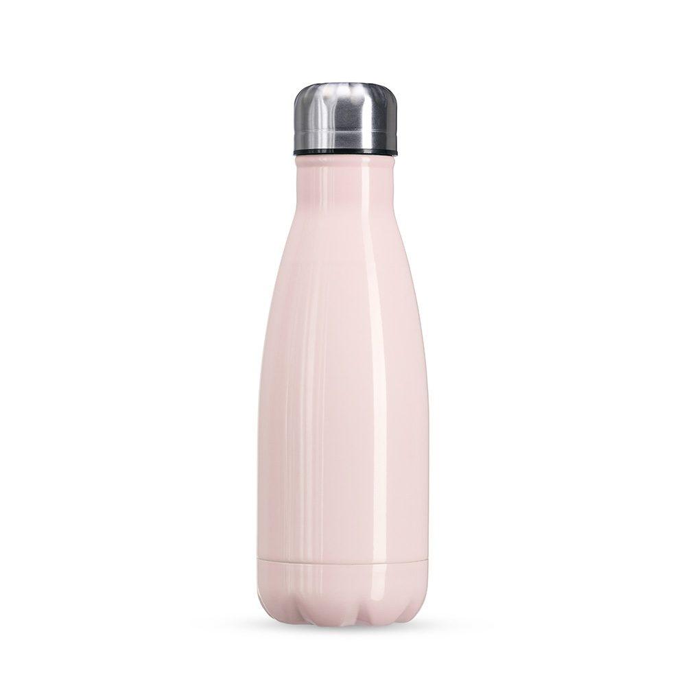 Garrafa Inox 540ml GA1744 na cor Rosa, brinde personalizado Sky Brindes