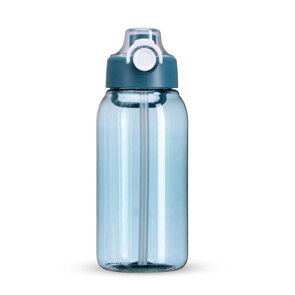 Squeeze Plástico 1 Litro GA1758 na cor Azul ciano, brinde personalizado Sky Brindes