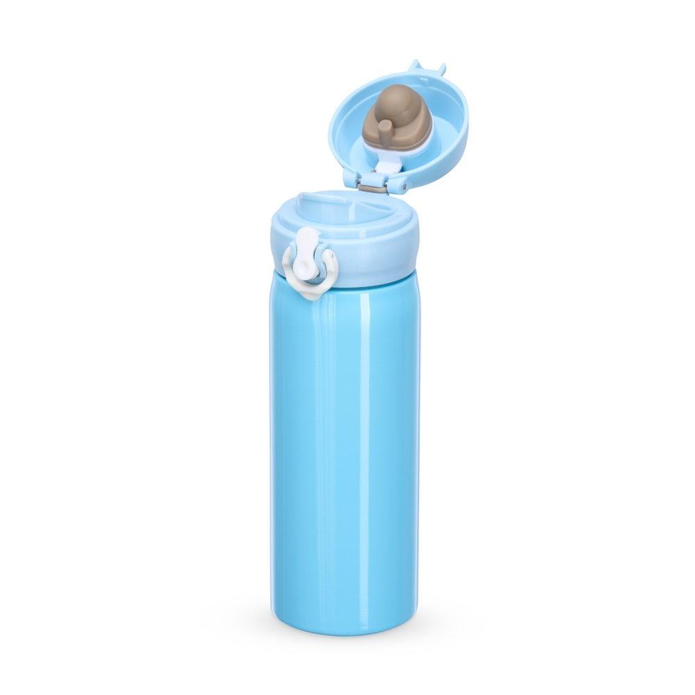 Garrafa Inox 500ml GA1761 na cor Azul, brinde personalizado Sky Brindes