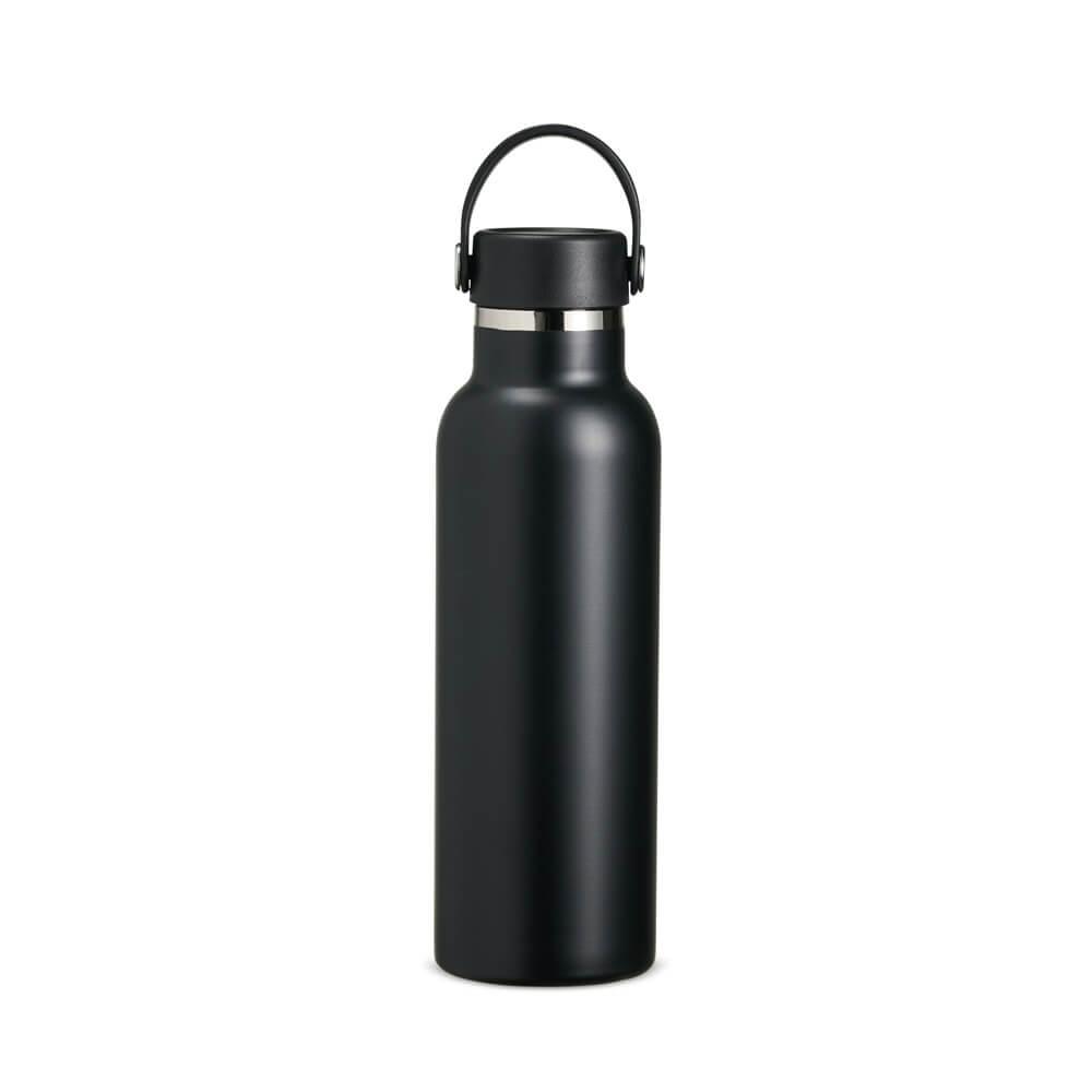 Garrafa Térmica 550ml GA1762 na cor Preto, brinde personalizado Sky Brindes