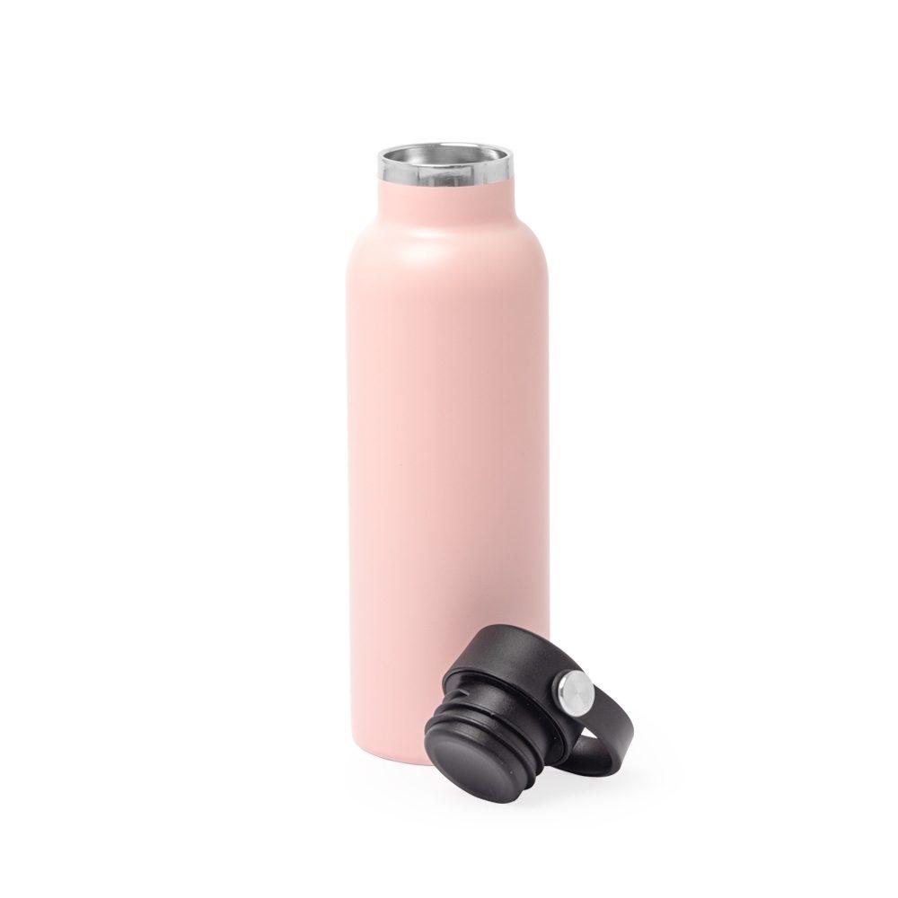 Garrafa Térmica 550ml GA1762 na cor Rosa, brinde personalizado Sky Brindes