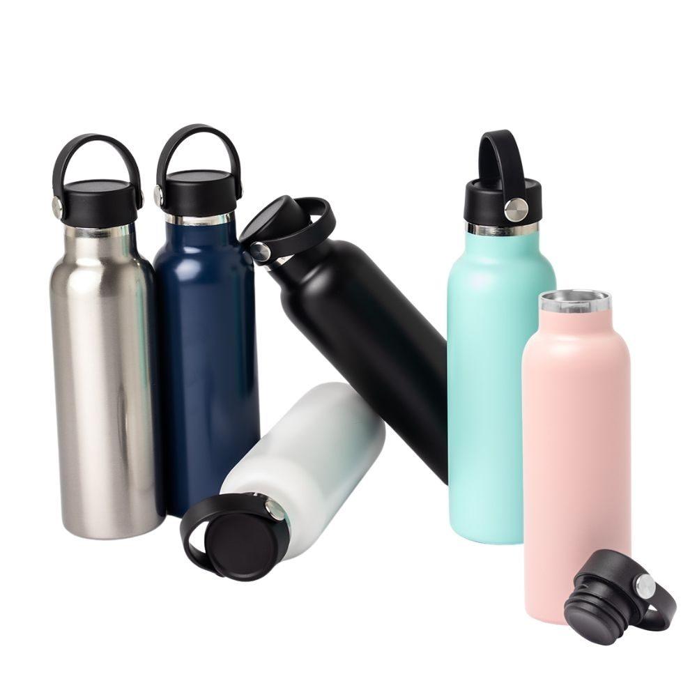 Garrafa Térmica 550ml GA1762 na cor Rosa, brinde personalizado Sky Brindes