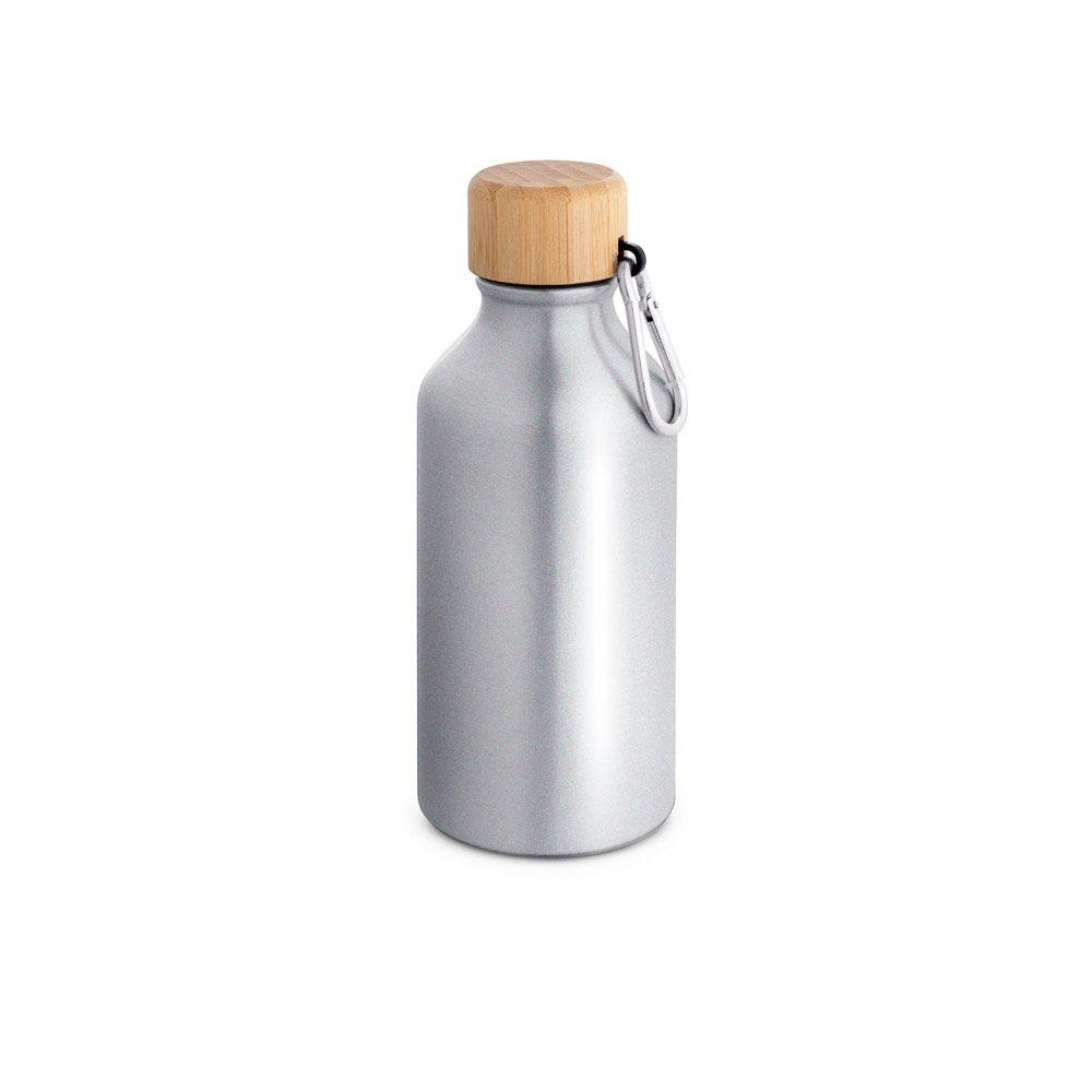 Squeeze Alumínio 400ml GA1772 na cor Cromado, brinde personalizado Sky Brindes