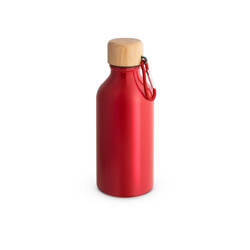 Squeeze Alumínio 400ml GA1772 na cor Vermelho, brinde personalizado Sky Brindes