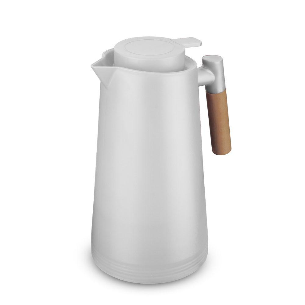 Garrafa Térmica 1 Litro GA1782 na cor Branco, brinde personalizado Sky Brindes