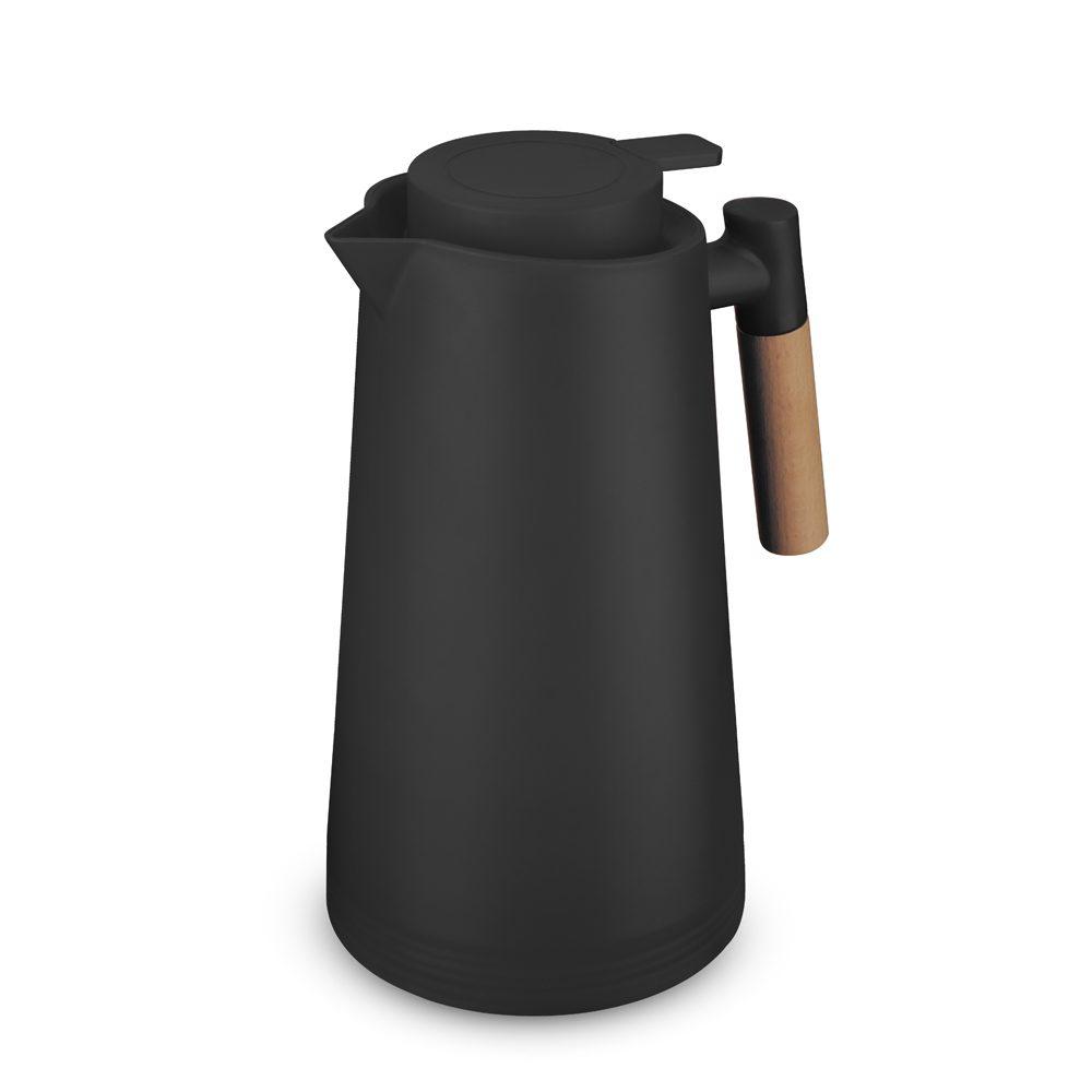 Garrafa Térmica 1 Litro GA1782 na cor Preto, brinde personalizado Sky Brindes