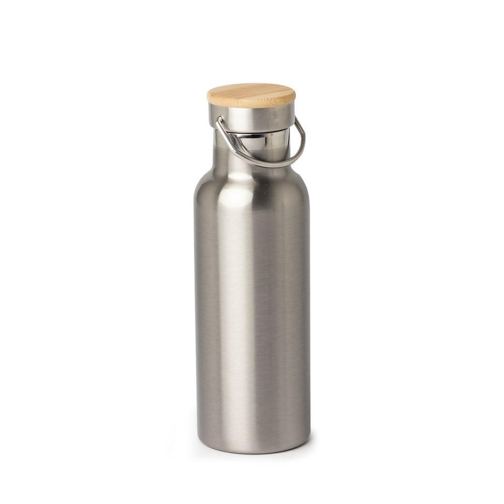 Garrafa Térmica 500ml GA1783 na cor Inox, brinde personalizado Sky Brindes