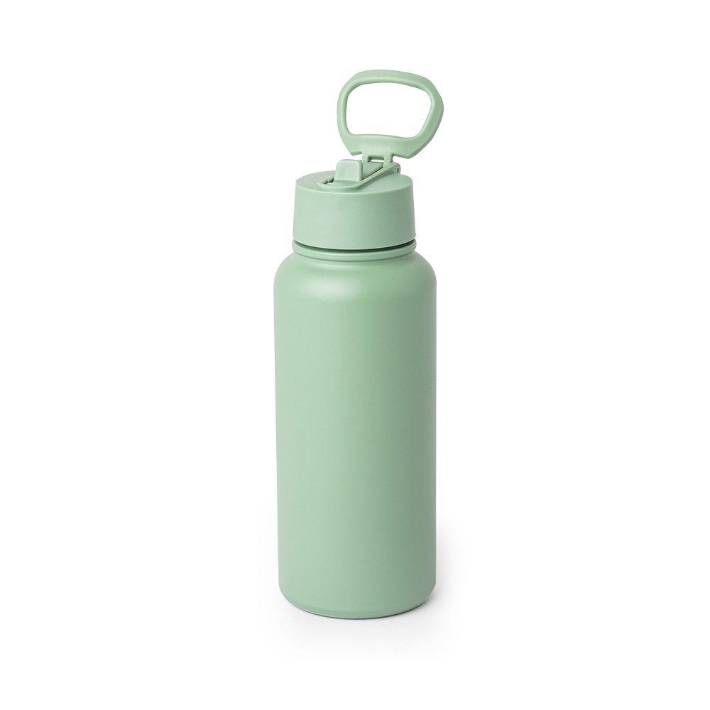 Garrafa Térmica 900ml GA1784 na cor Verde, brinde personalizado Sky Brindes