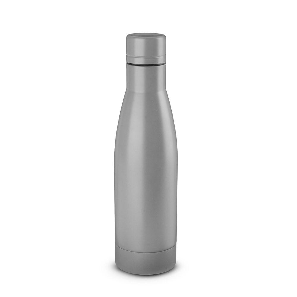 Garrafa em Aço Inox 450ml GA1786 na cor Prata, brinde personalizado Sky Brindes