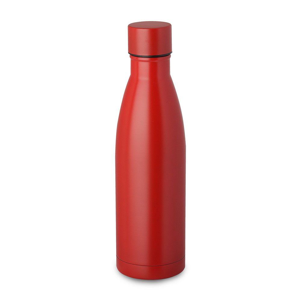 Garrafa em Aço Inox 450ml GA1786 na cor Vermelho, brinde personalizado Sky Brindes