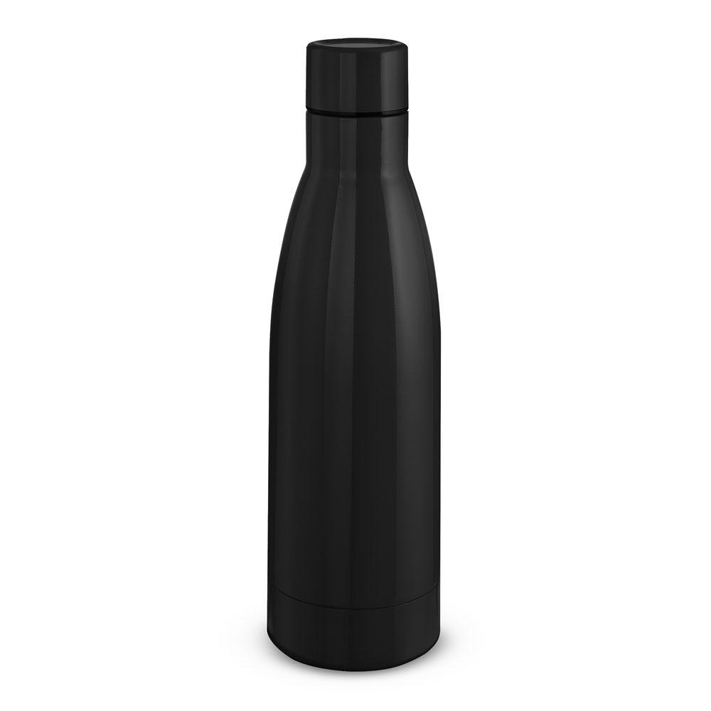 Garrafa Térmica 450ml GA1787 na cor Preto, brinde personalizado Sky Brindes