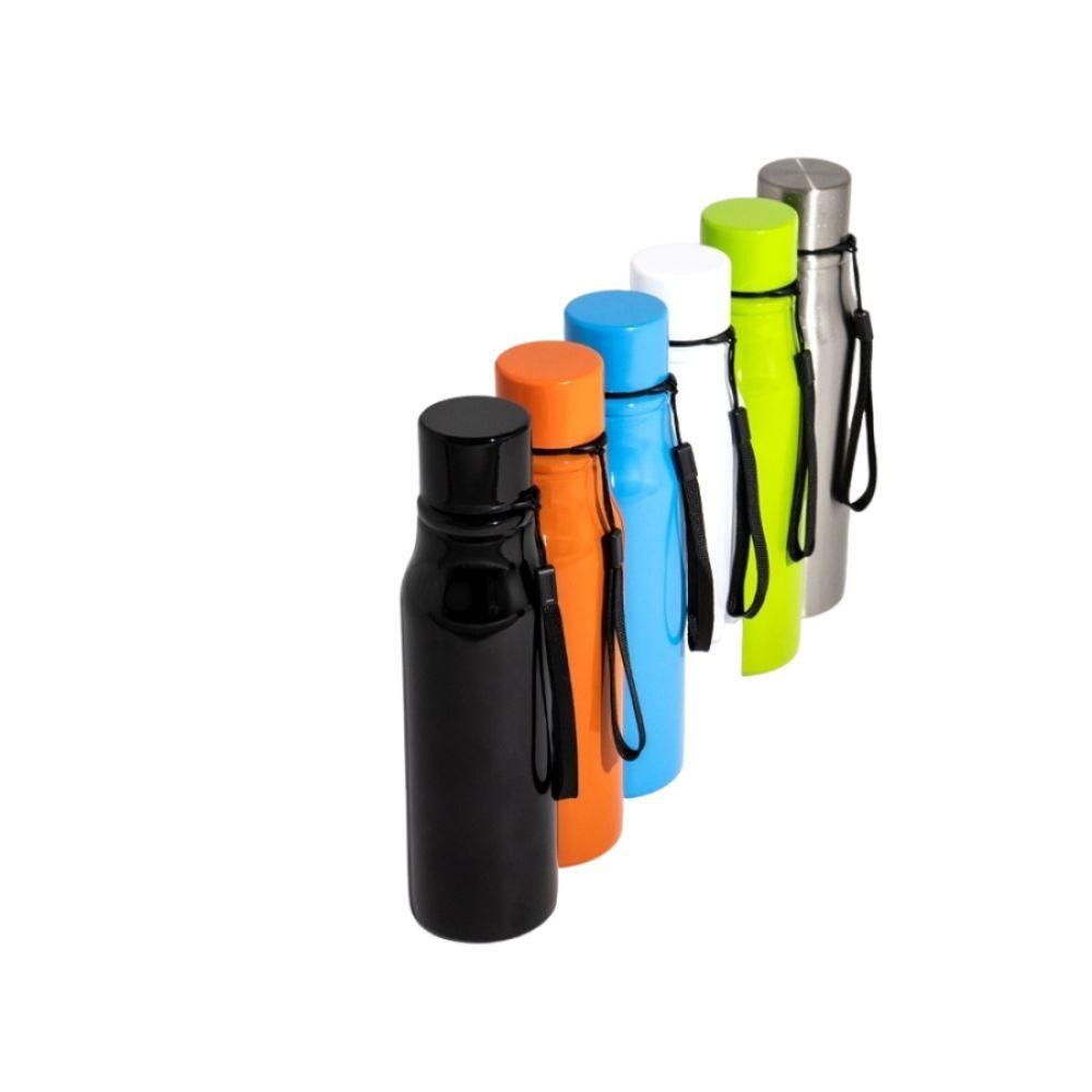 Garrafa Inox 750ml GA1796 na cor Preto, brinde personalizado Sky Brindes