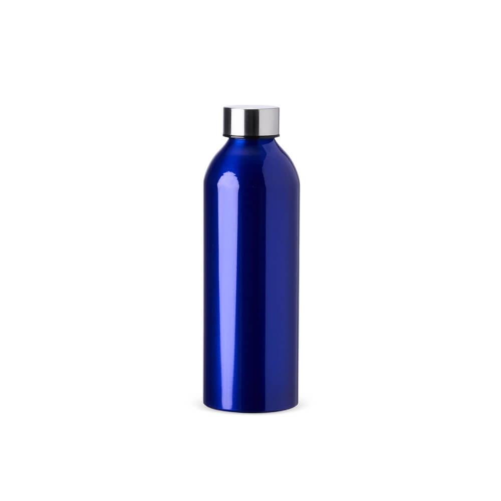 Garrafa Alumínio 800ml GA1803 na cor Azul escuro, brinde personalizado Sky Brindes
