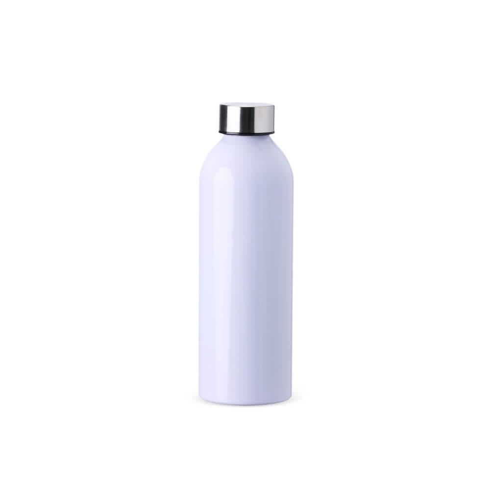 Garrafa Alumínio 800ml GA1803 na cor Branco, brinde personalizado Sky Brindes
