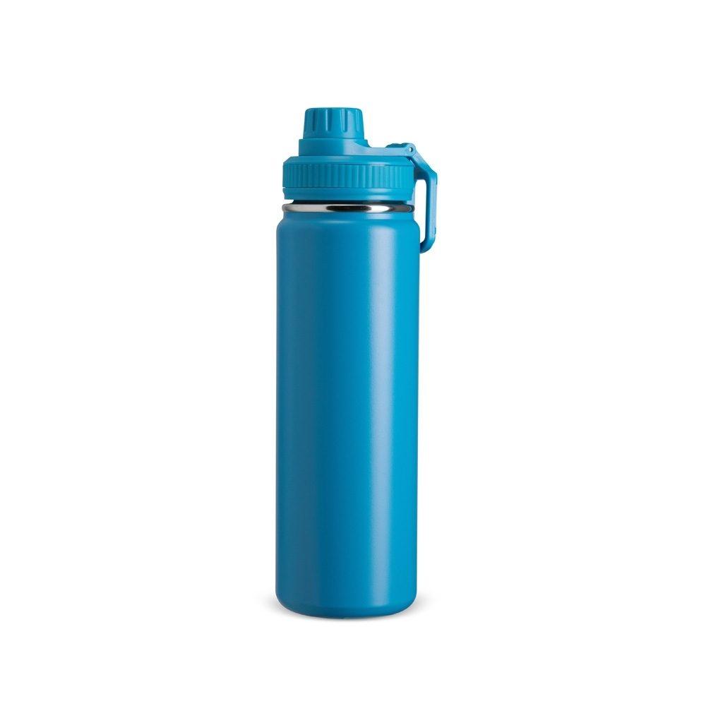 Garrafa Térmica Inox 750ml GA1807 na cor Azul, brinde personalizado Sky Brindes