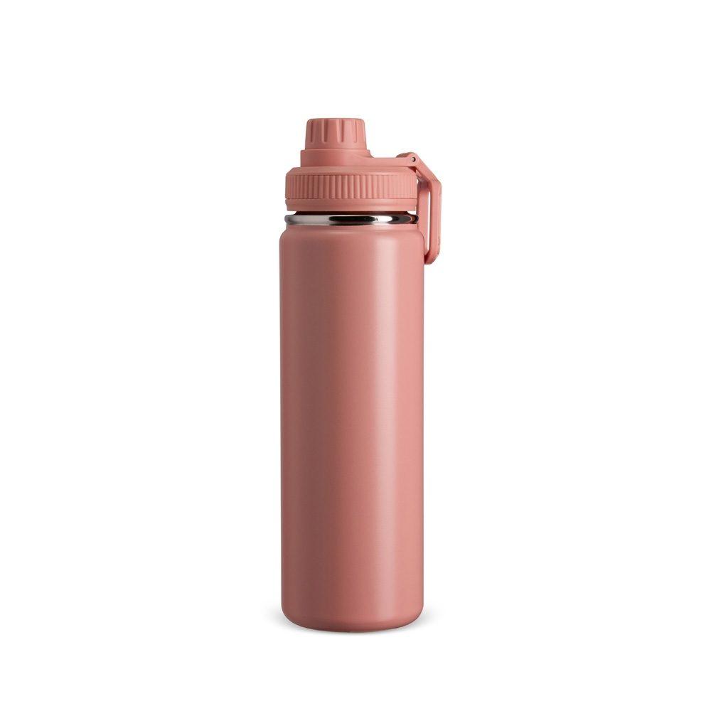 Garrafa Térmica Inox 750ml GA1807 na cor Rosa, brinde personalizado Sky Brindes