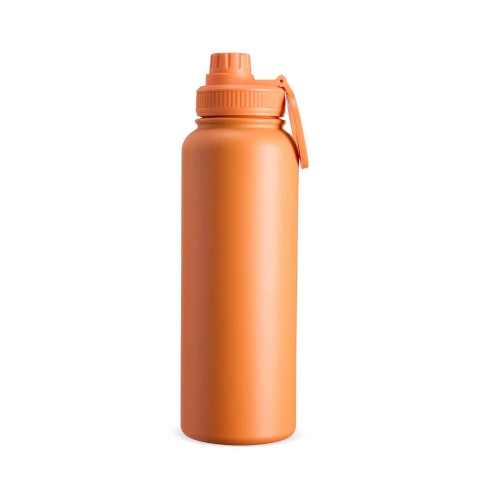 Garrafa Térmica Inox 1,2L GA1808 na cor Laranja, brinde personalizado Sky Brindes