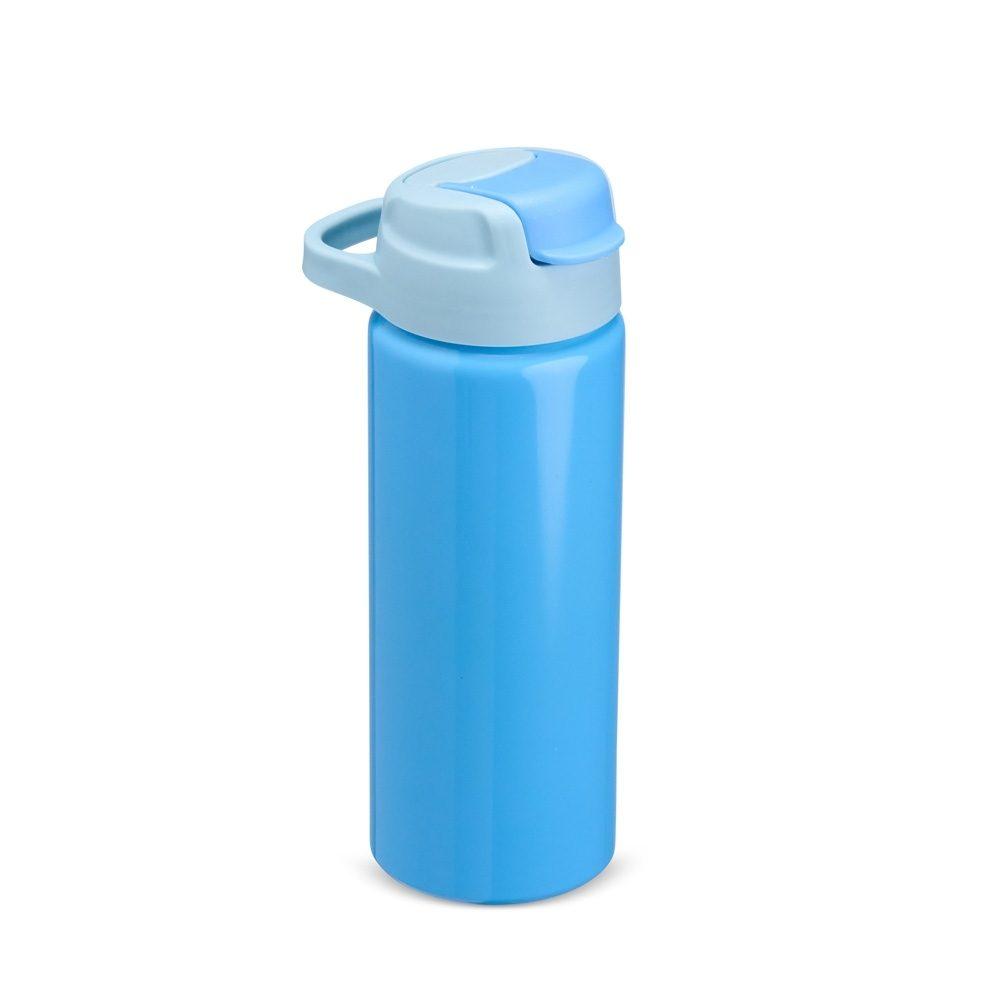 Squeeze de Alumínio 600ml GA1815 na cor Azul claro, brinde personalizado Sky Brindes