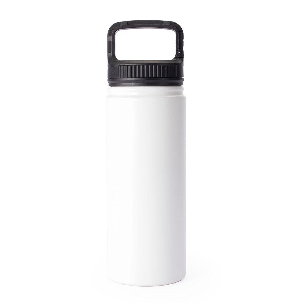 Garrafa Térmica 500ml GA1817 na cor Branco, brinde personalizado Sky Brindes