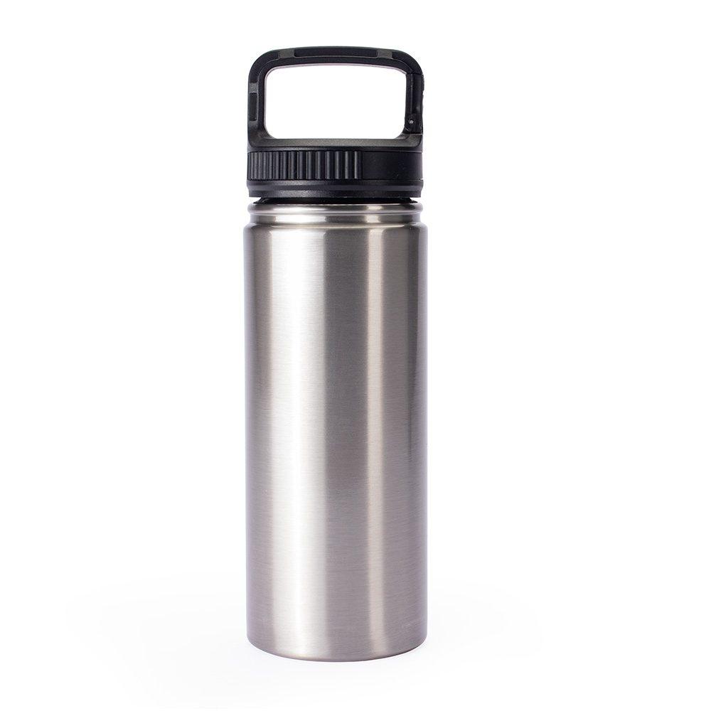 Garrafa Térmica 500ml GA1817 na cor Inox, brinde personalizado Sky Brindes