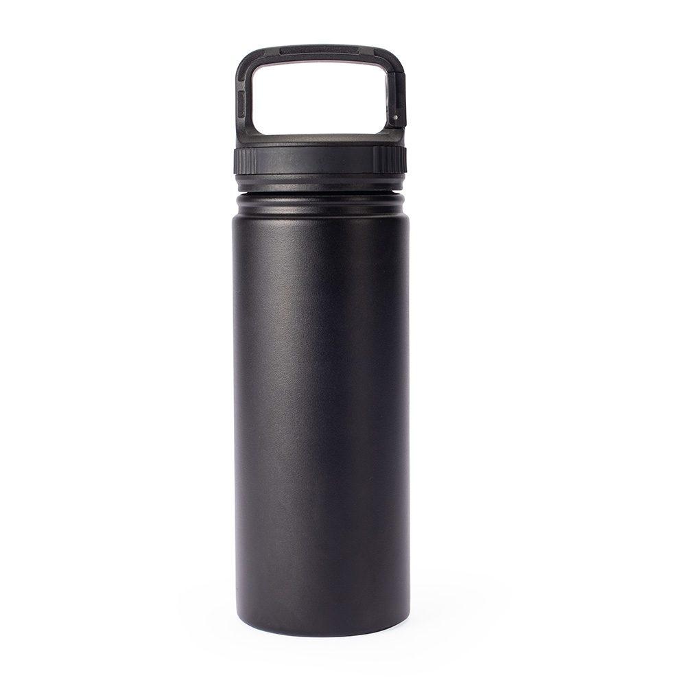 Garrafa Térmica 500ml GA1817 na cor Preto, brinde personalizado Sky Brindes