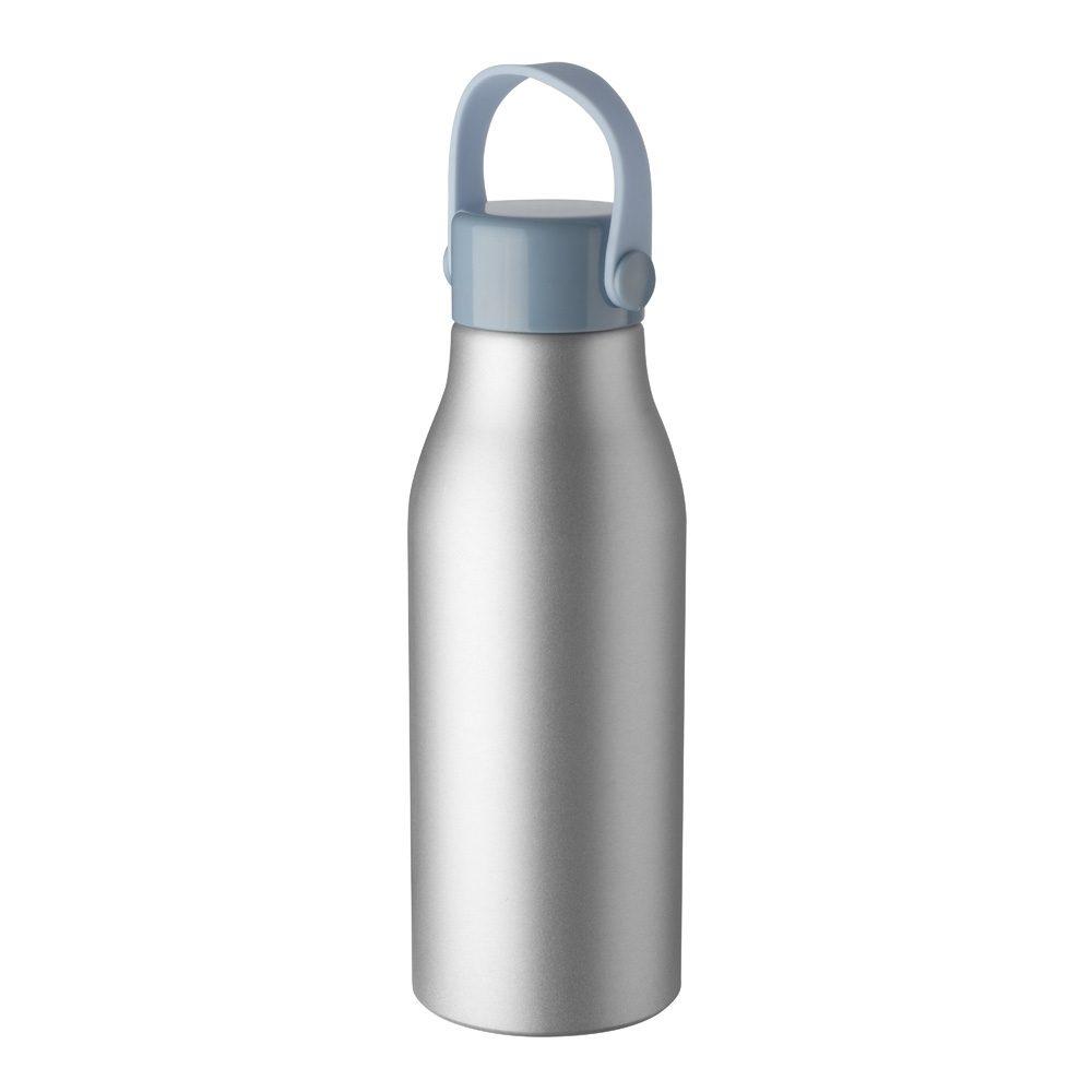 Garrafa Alumínio 700ml GA1818 na cor Prata, brinde personalizado Sky Brindes