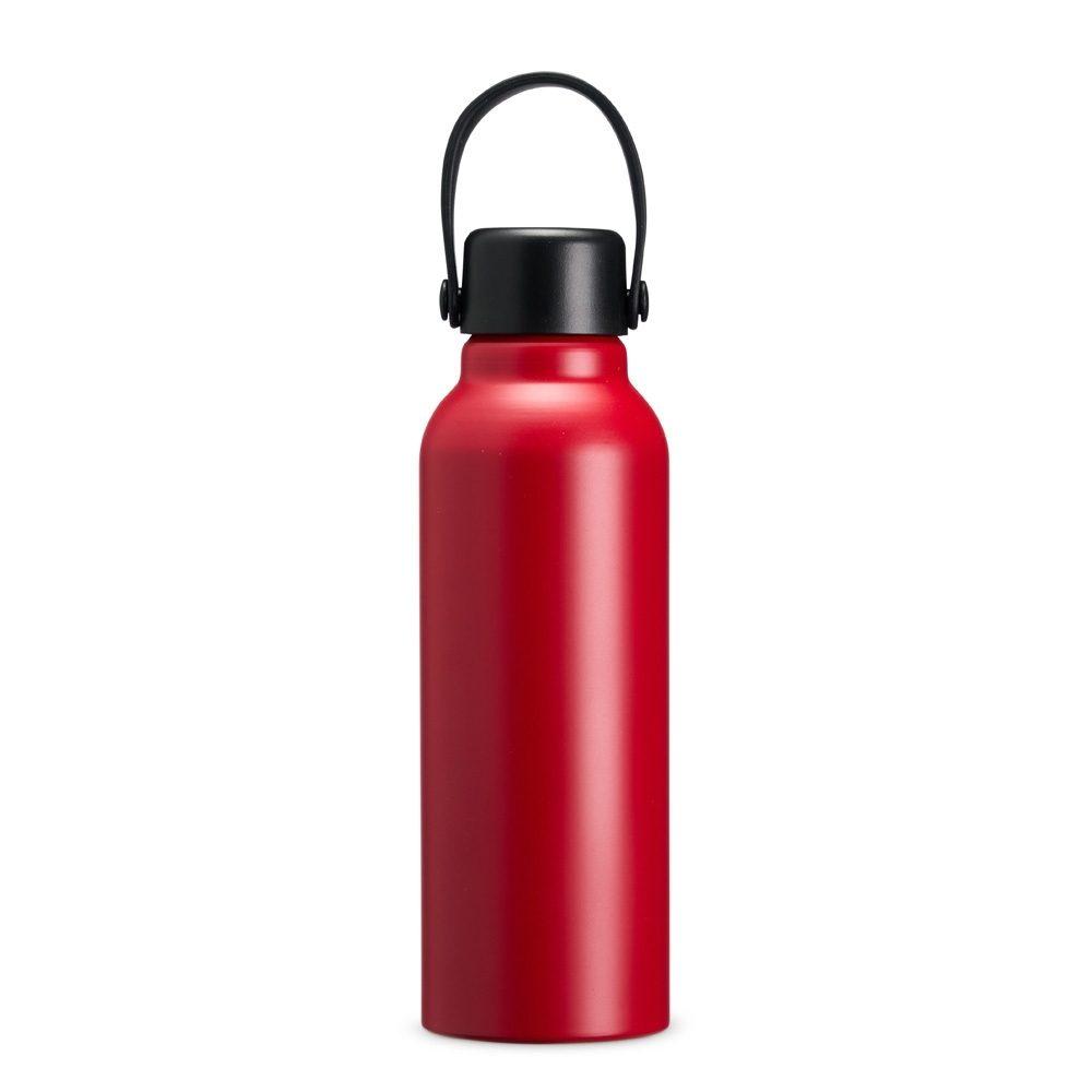 Garrafa Alumínio 800ml GA1822 na cor Vermelho, brinde personalizado Sky Brindes