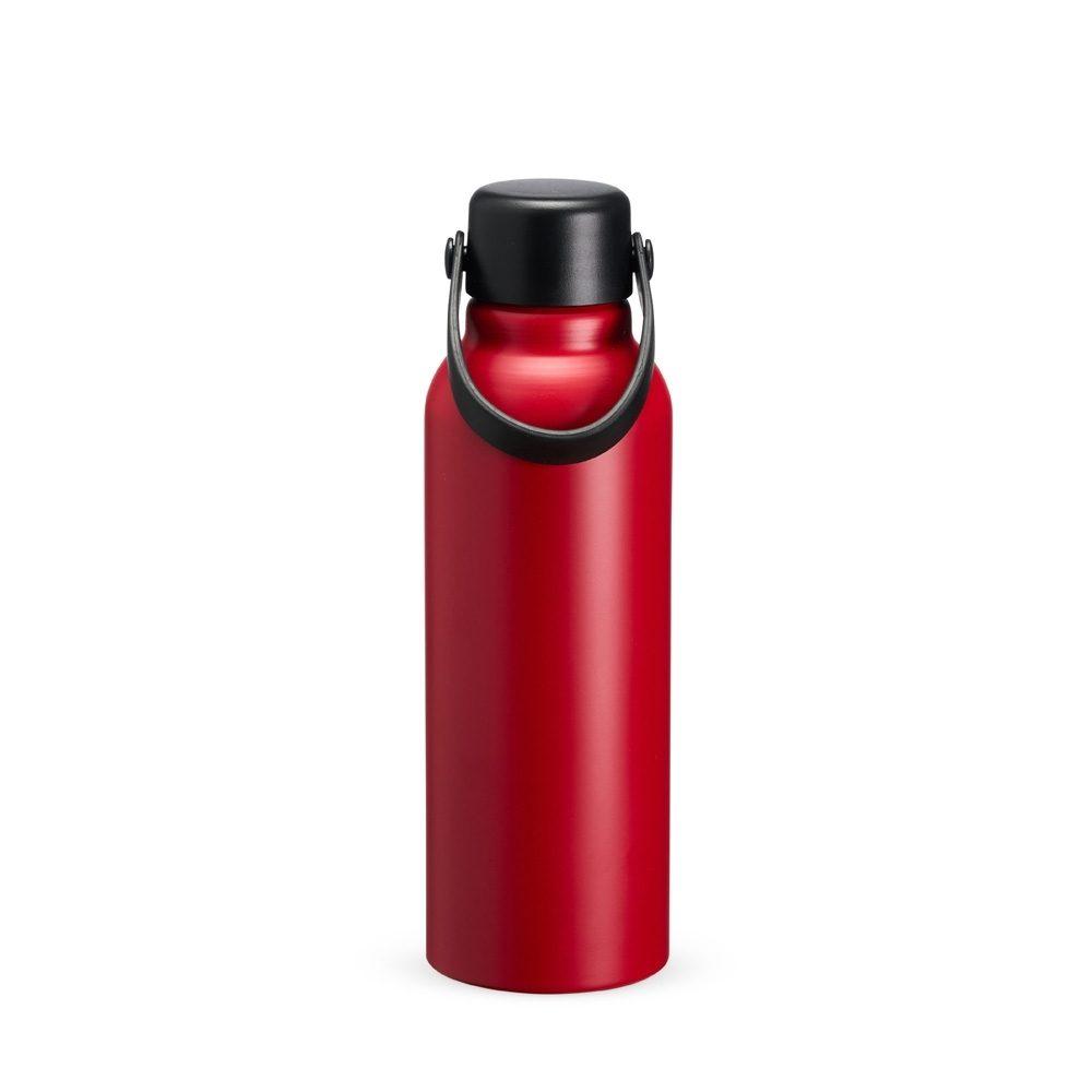 Garrafa Alumínio 800ml GA1822 na cor Vermelho, brinde personalizado Sky Brindes