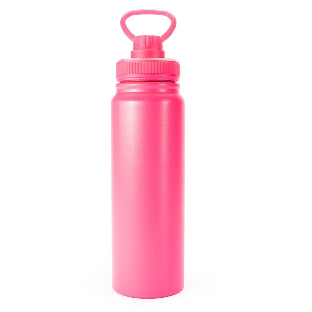 Garrafa Térmica 750ml GA1825 na cor Rosa, brinde personalizado Sky Brindes