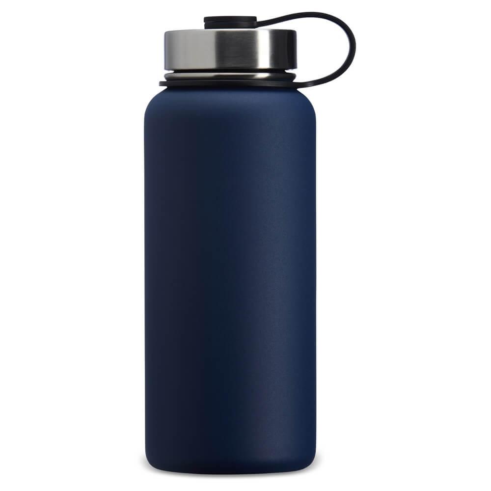 Garrafa Térmica Inox 950ml GA1826 na cor Azul, brinde personalizado Sky Brindes