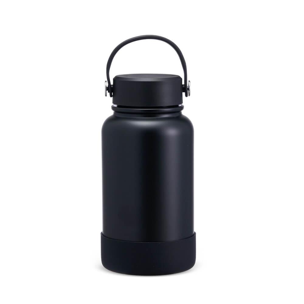 Garrafa Térmica 700ml GA1829 na cor Preto, brinde personalizado Sky Brindes