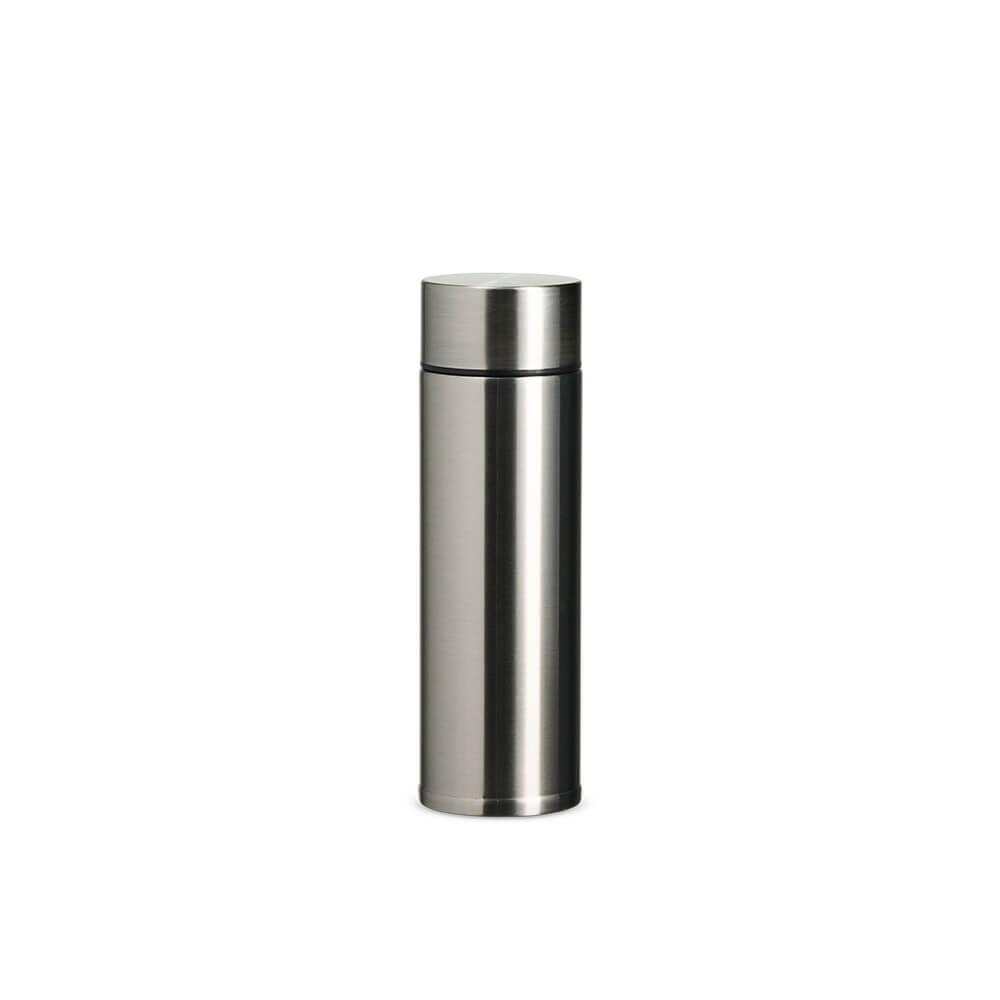 Garrafa Térmica 320ml GA1830 na cor Inox, brinde personalizado Sky Brindes