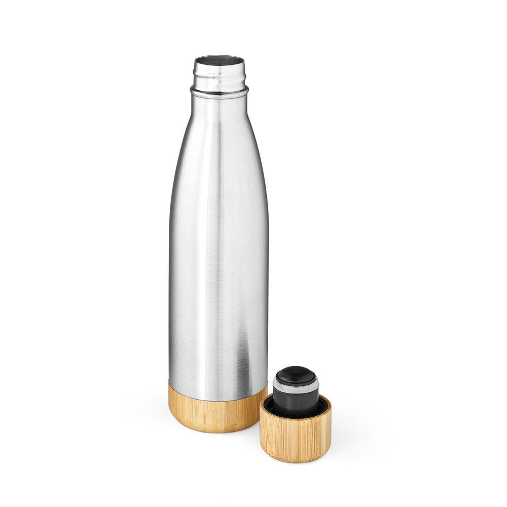 Garrafa Aço Inox 800ml GA1832 na cor Cromado, brinde personalizado Sky Brindes