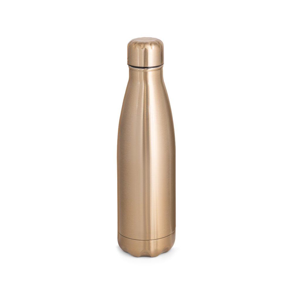 Garrafa Térmica 510ml GA1838 na cor Dourado, brinde personalizado Sky Brindes