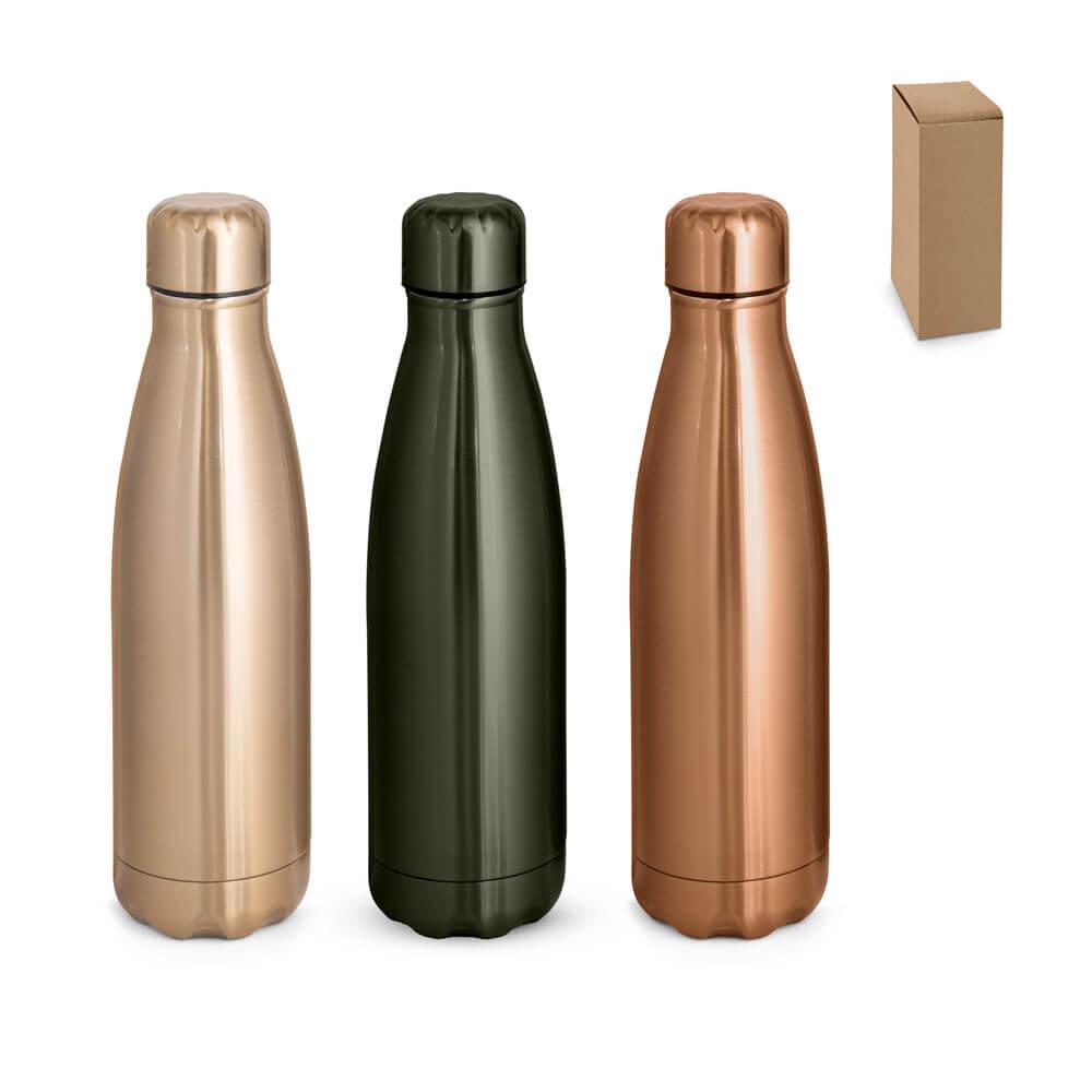 Garrafa Térmica 510ml GA1838 na cor Cobre, brinde personalizado Sky Brindes