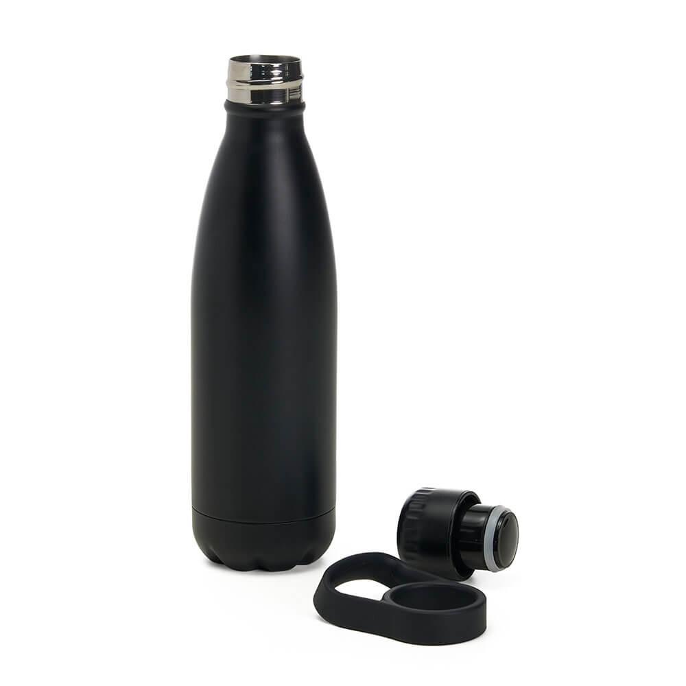 Garrafa Térmica 510ml GA1839 na cor Preto, brinde personalizado Sky Brindes