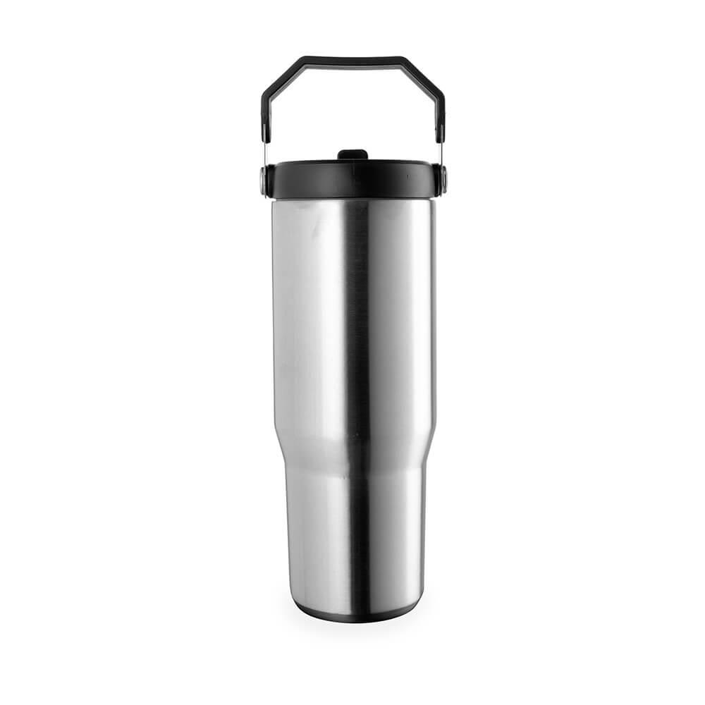 Copo Térmico 800ml GA1842 na cor Inox, brinde personalizado Sky Brindes