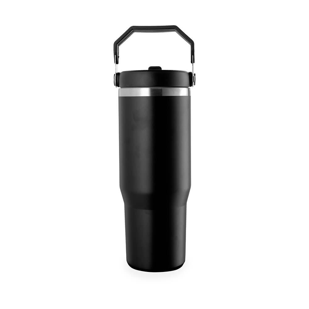 Copo Térmico 800ml GA1842 na cor Preto, brinde personalizado Sky Brindes