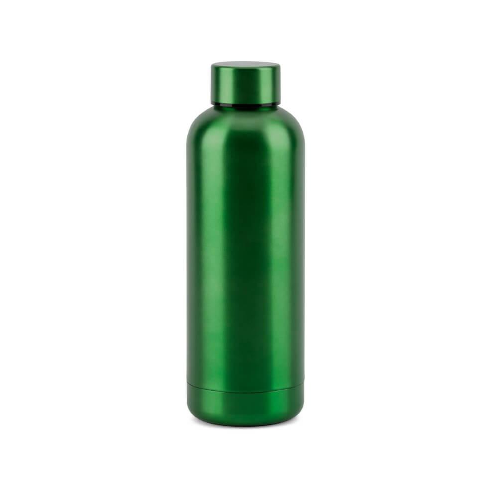 Garrafa Térmica 550ml GA1846 na cor Verde, brinde personalizado Sky Brindes