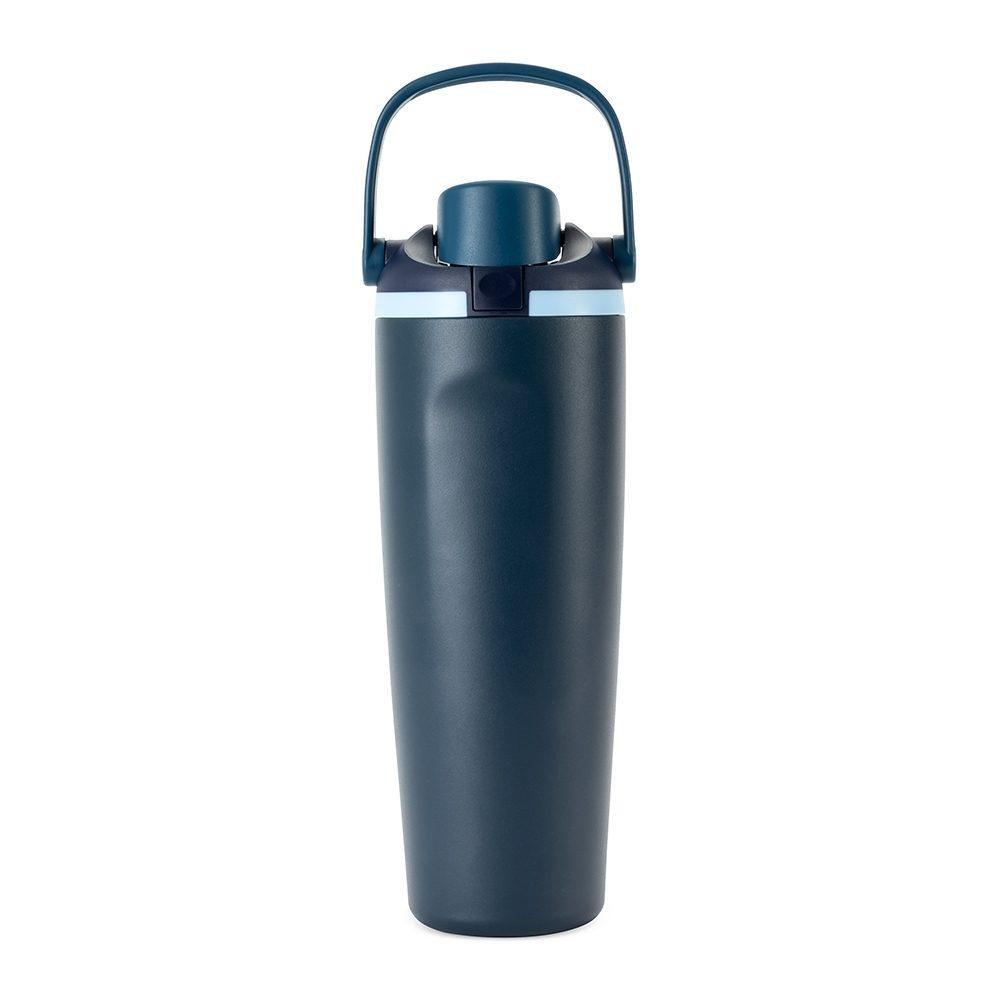 Garrafa Térmica 850ml GA1851 na cor Azul, brinde personalizado Sky Brindes