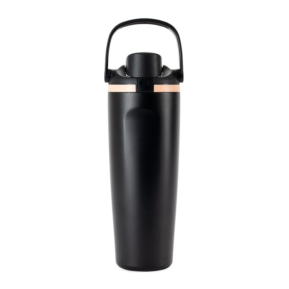 Garrafa Térmica 850ml GA1851 na cor Preto, brinde personalizado Sky Brindes