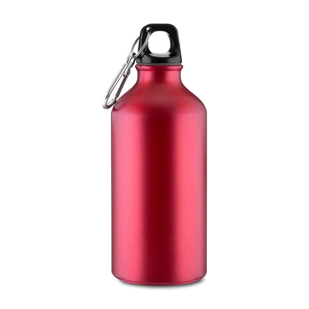 Garrafa Alumínio 550ml GA1854 na cor Vermelho, brinde personalizado Sky Brindes