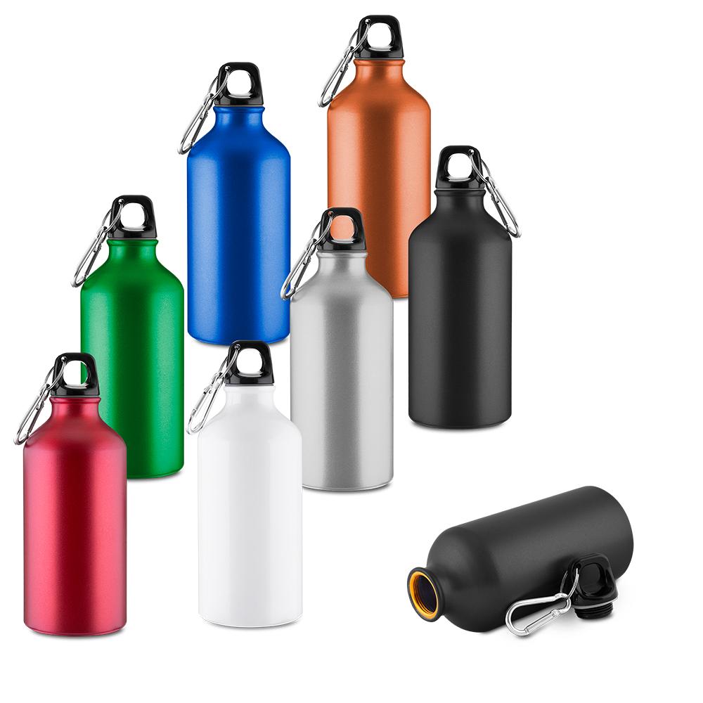 Garrafa Alumínio 550ml GA1854 na cor Verde, brinde personalizado Sky Brindes