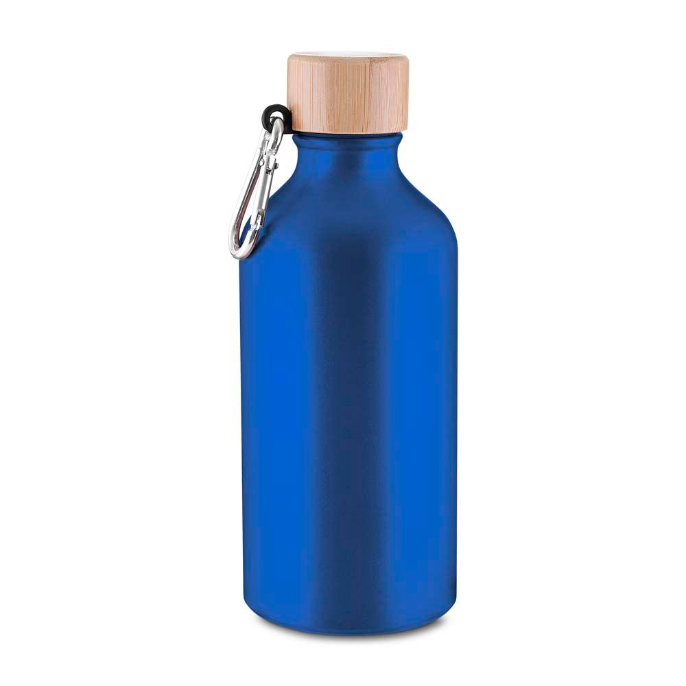 Garrafa Alumínio 550ml GA1855 na cor Azul, brinde personalizado Sky Brindes