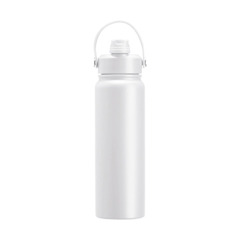 Garrafa Térmica 800ml GA1857 na cor Branco, brinde personalizado Sky Brindes