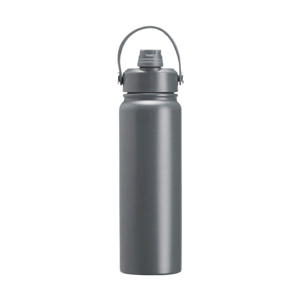 Garrafa Térmica 800ml GA1857 na cor Cinza, brinde personalizado Sky Brindes