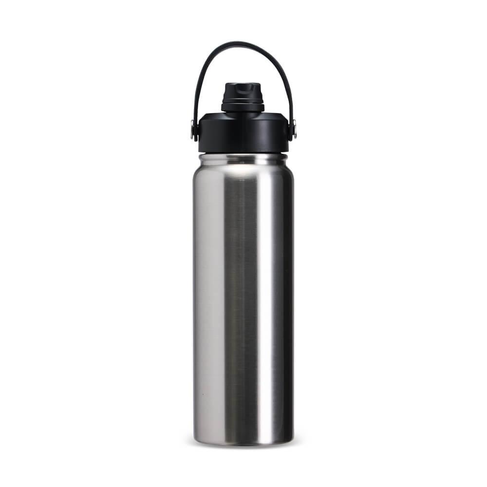 Garrafa Térmica 800ml GA1857 na cor Inox, brinde personalizado Sky Brindes