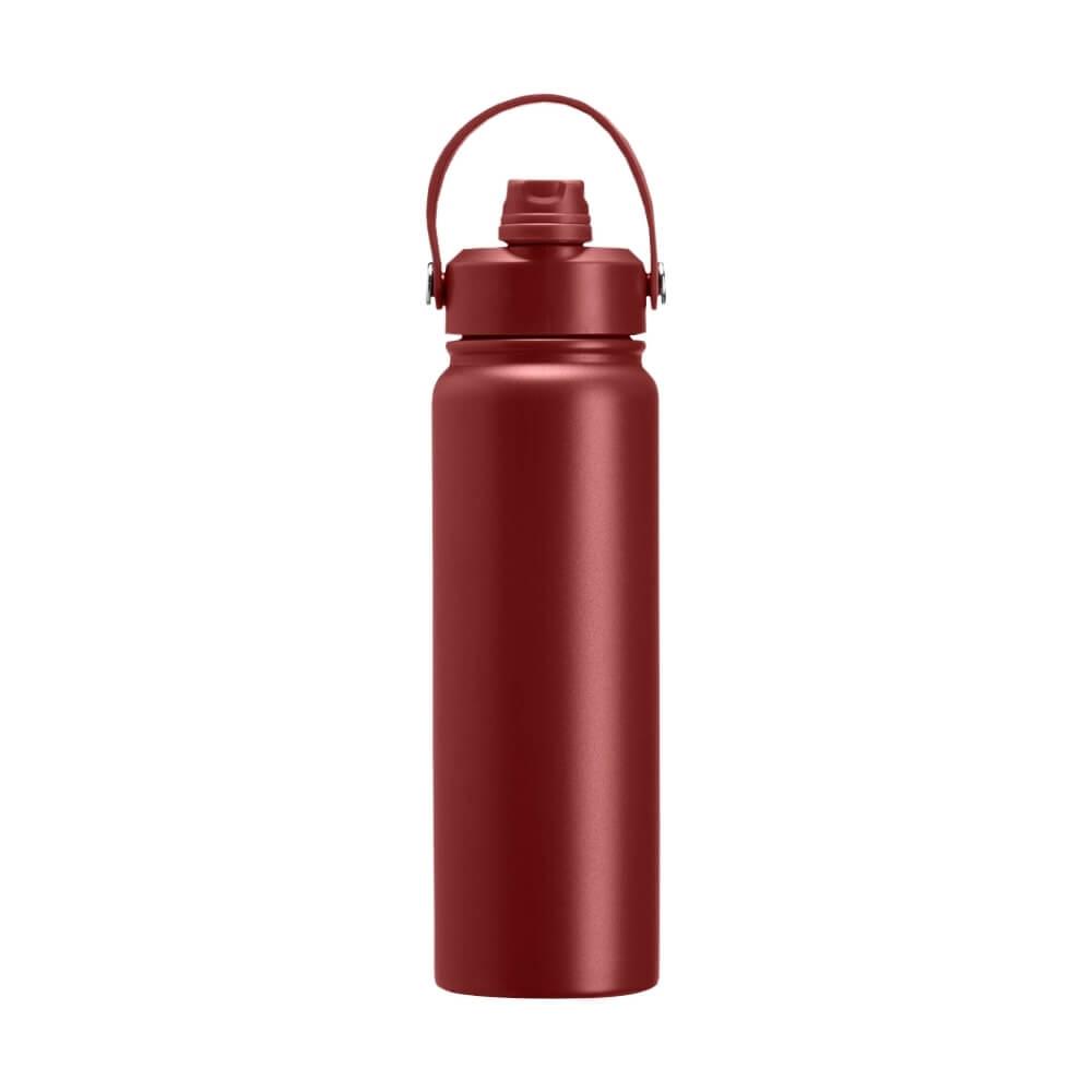 Garrafa Térmica 800ml GA1857 na cor Vermelho, brinde personalizado Sky Brindes