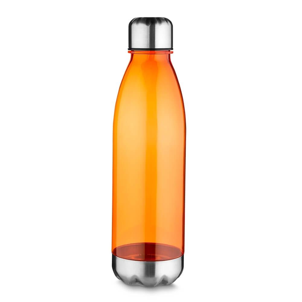 Garrafa Plástica 700ml GA1862 na cor Laranja, brinde personalizado Sky Brindes